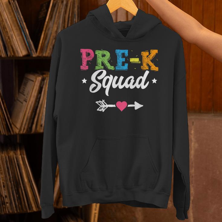Pre-K Squad Teacher Student Kids Preschool Back To School Unisex Hoodie, gift for family, gift for coworker Pre-K Squad Teacher Student Kids Preschool Back To School Unisex Hoodie, gift for family, gift for coworker