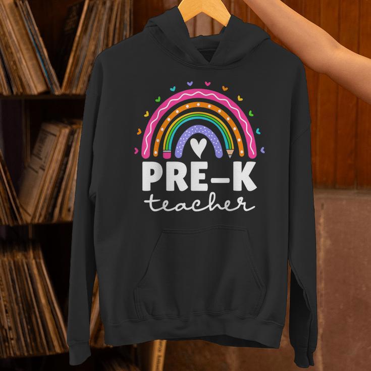 Pre-K Teacher Cute Pre Kindergarten For Teachers Rainbow For Men Women Kids Unisex Hoodie, gift for family, gift for coworker