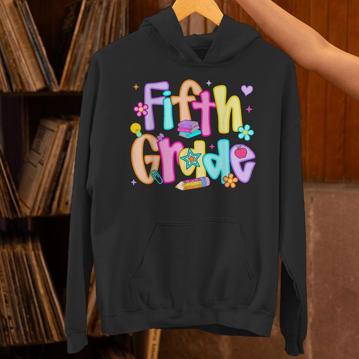 Preppy Fifth Grade Back To School 5th Grade Teacher Girl Boy Unisex Hoodie, gift for family, gift for coworker