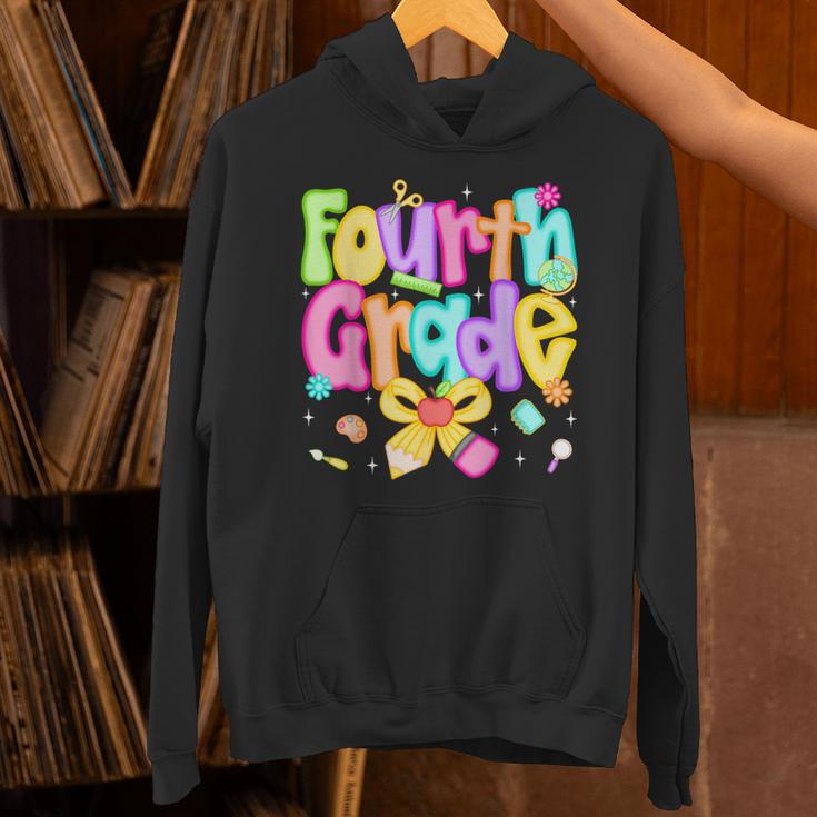 Preppy Fourth Grade Back To School 4th Grade Teacher Girls Unisex Hoodie, 4th Grade Teacher Hoodies, gift for family, gift for coworker Preppy Fourth Grade Back To School 4th Grade Teacher Girls Unisex Hoodie, 4th Grade Teacher Hoodies, gift for family, gift for coworker