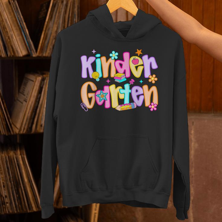 Preppy Kindergarten First Day Of School Teachers Girls Boys Unisex Hoodie, gift for family, gift for coworker Preppy Kindergarten First Day Of School Teachers Girls Boys Unisex Hoodie, gift for family, gift for coworker