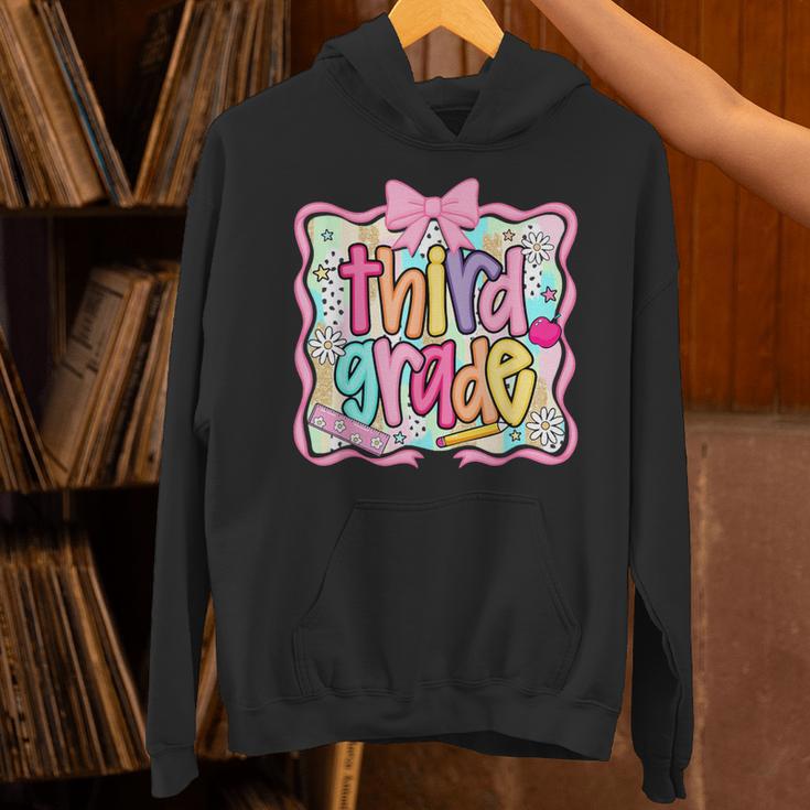 Preppy Third Grade Back To School Teacher Girl Kid Unisex Hoodie, gift for family, gift for coworker Preppy Third Grade Back To School Teacher Girl Kid Unisex Hoodie, gift for family, gift for coworker