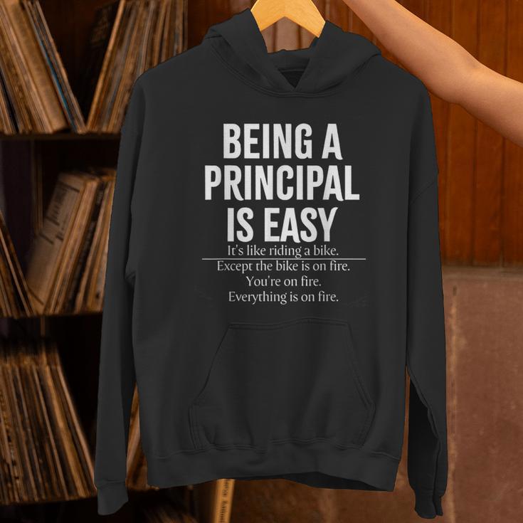 Being A Principal Is Easy School Principal Teacher Life Unisex Hoodie, gift for family, gift for coworker Being A Principal Is Easy School Principal Teacher Life Unisex Hoodie, gift for family, gift for coworker