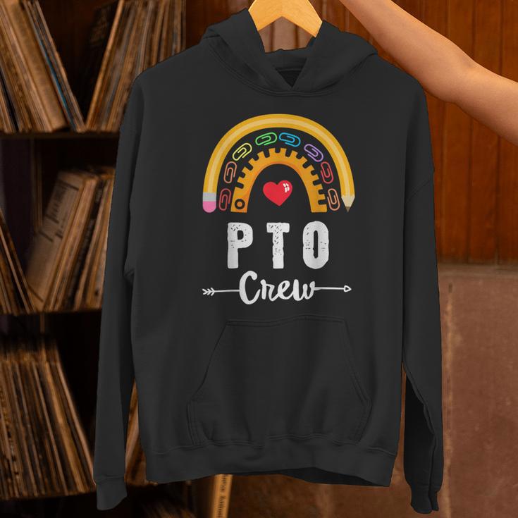 PTO Crew Parent School Volunteer Board Mom Parent Teacher Unisex Hoodie, gift for family, gift for coworker