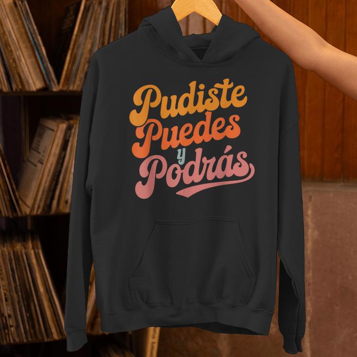 Pudiste Puedes Podras Maestra Spanish Teacher Unisex Hoodie, gift for family, gift for coworker