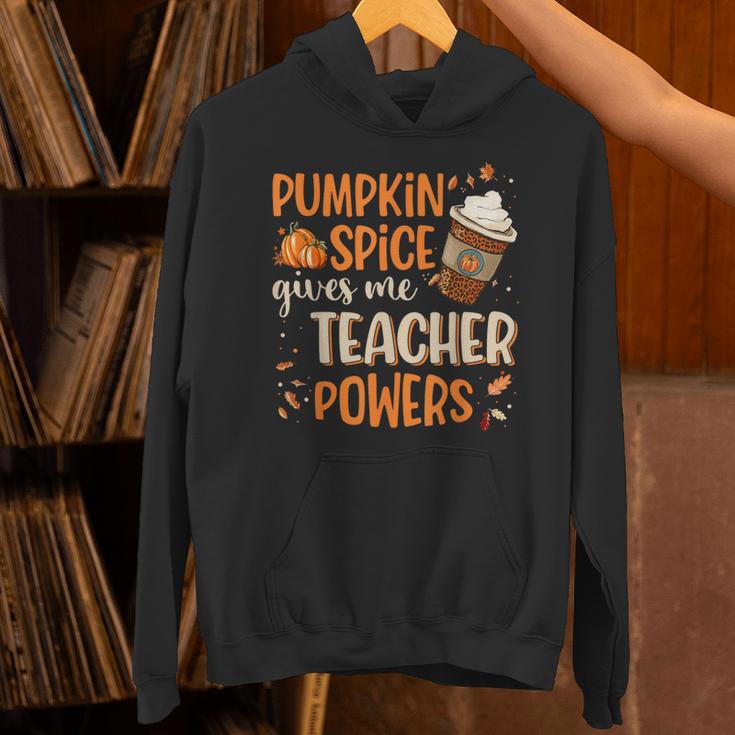 Pumpkin Spice Gives Me Teacher Powers Fall Thanksgiving Men Women Unisex Hoodie, gift for family, gift for coworker Pumpkin Spice Gives Me Teacher Powers Fall Thanksgiving Men Women Unisex Hoodie, gift for family, gift for coworker
