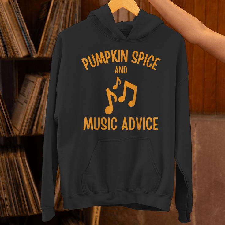 Pumpkin Spice And Music Advice Music Teacher Halloween Unisex Hoodie, gift for family, gift for coworker Pumpkin Spice And Music Advice Music Teacher Halloween Unisex Hoodie, gift for family, gift for coworker