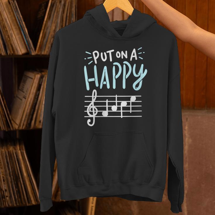 Put On A Happy Face Music Music Teacher Unisex Hoodie, gift for family, gift for coworker Put On A Happy Face Music Music Teacher Unisex Hoodie, gift for family, gift for coworker