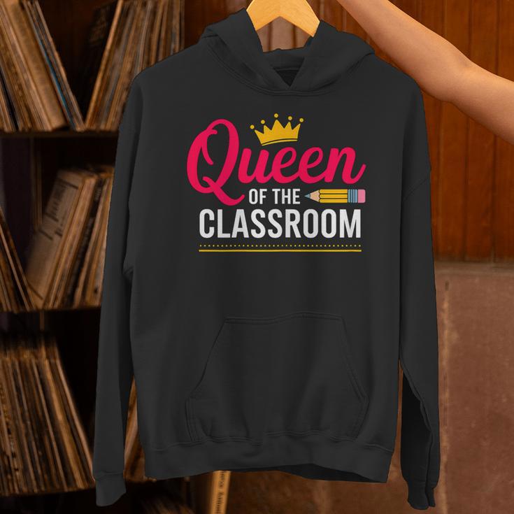 Queen Of The Classroom Teacher Unisex Hoodie, gift for family, gift for coworker