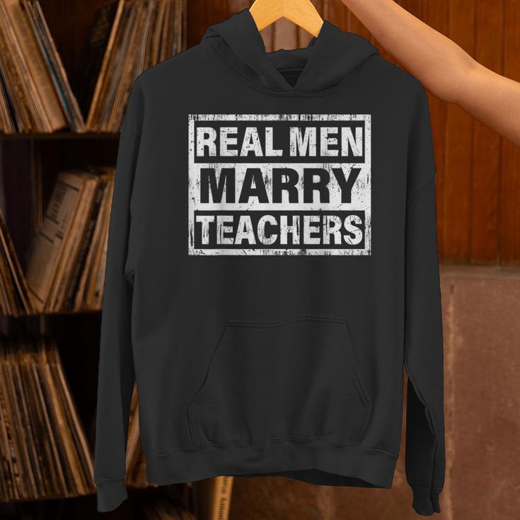 Real Men Marry Teachers Teacher Unisex Hoodie, gift for family, gift for coworker Real Men Marry Teachers Teacher Unisex Hoodie, gift for family, gift for coworker