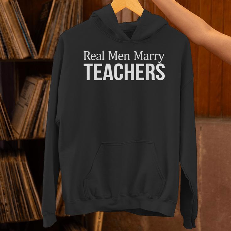 Real Men Marry Teachers Unisex Hoodie, gift for family, gift for coworker Real Men Marry Teachers Unisex Hoodie, gift for family, gift for coworker