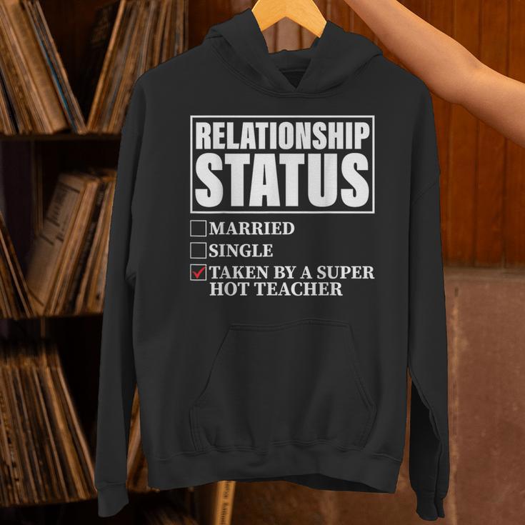 Relationship Status Taken By Super Hot Teacher Unisex Hoodie, Super Teacher Hoodies, gift for family, gift for coworker Relationship Status Taken By Super Hot Teacher Unisex Hoodie, Super Teacher Hoodies, gift for family, gift for coworker