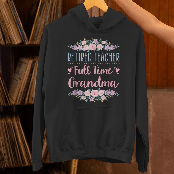 Retired Teacher Full Time Grandma Teaching Retirement Unisex Hoodie, gift for family, gift for coworker Retired Teacher Full Time Grandma Teaching Retirement Unisex Hoodie, gift for family, gift for coworker