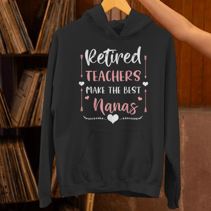 Retired Teachers Make The Best Nanas Cute G Ma Nana Grandma Unisex Hoodie, gift for family, gift for coworker