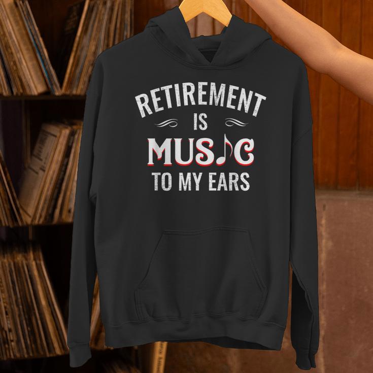 Retirement Is Music To My Ears Retired Music Teacher Unisex Hoodie, gift for family, gift for coworker