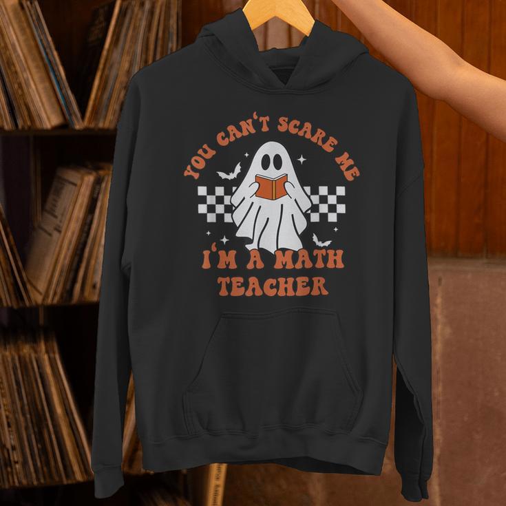 Retro You Can't Scare Me I'm A Math Teacher Cute Ghost Women Unisex Hoodie, gift for family, gift for coworker Retro You Can't Scare Me I'm A Math Teacher Cute Ghost Women Unisex Hoodie, gift for family, gift for coworker
