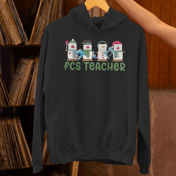 Retro Christmas Snowman FCS Teacher Family Consumer Science Unisex Hoodie, Science Teacher Hoodies, gift for family, gift for coworker