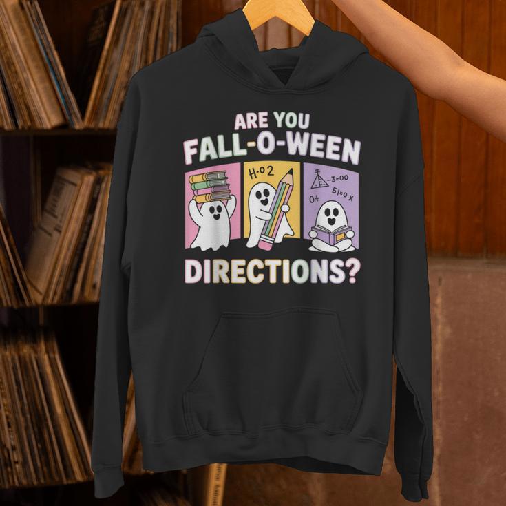Retro Are You Fall O Ween Directions Teacher Halloween Ghost Unisex Hoodie, gift for family, gift for coworker Retro Are You Fall O Ween Directions Teacher Halloween Ghost Unisex Hoodie, gift for family, gift for coworker