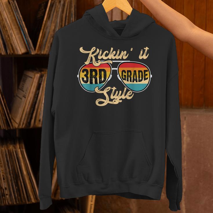 Retro Kickin It 3rd Grade Style Teacher Back To School Men Women Unisex Hoodie, gift for family, gift for coworker Retro Kickin It 3rd Grade Style Teacher Back To School Men Women Unisex Hoodie, gift for family, gift for coworker