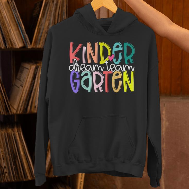 Retro Kindergarten Dream Team Back To School Teacher Kids Unisex Hoodie, gift for family, gift for coworker Retro Kindergarten Dream Team Back To School Teacher Kids Unisex Hoodie, gift for family, gift for coworker