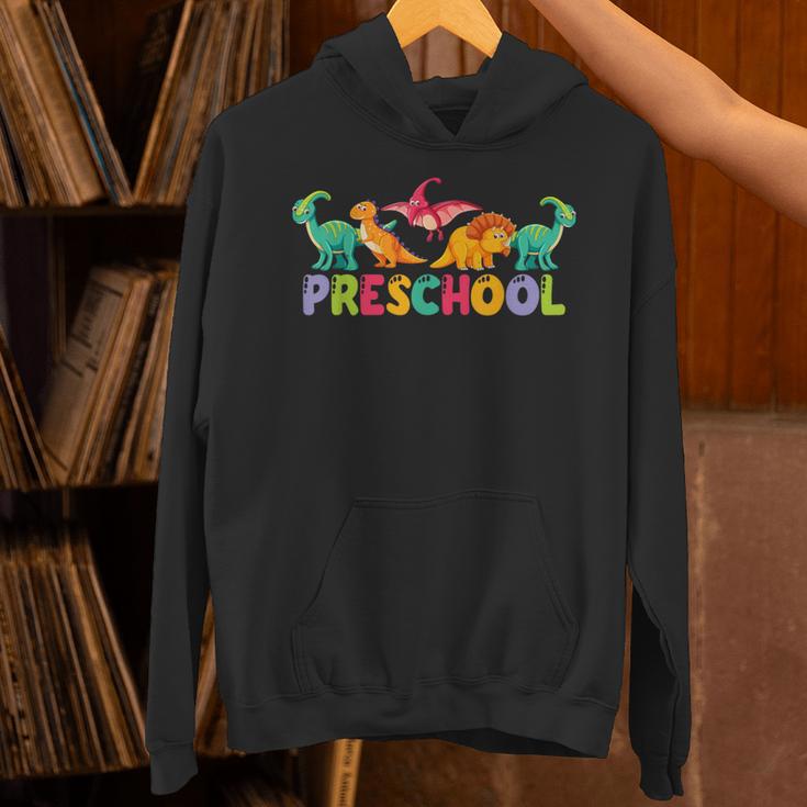 Retro Preschool Cute Dinosaur Preschool Teacher Kids Boys Unisex Hoodie, gift for family, gift for coworker Retro Preschool Cute Dinosaur Preschool Teacher Kids Boys Unisex Hoodie, gift for family, gift for coworker