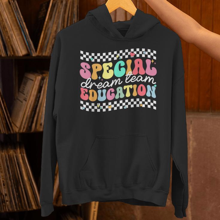 Retro Special Education Squad Groovy Dream Team SPED Teacher Unisex Hoodie, Groovy Teacher Hoodies, gift for family, gift for coworker Retro Special Education Squad Groovy Dream Team SPED Teacher Unisex Hoodie, Groovy Teacher Hoodies, gift for family, gift for coworker