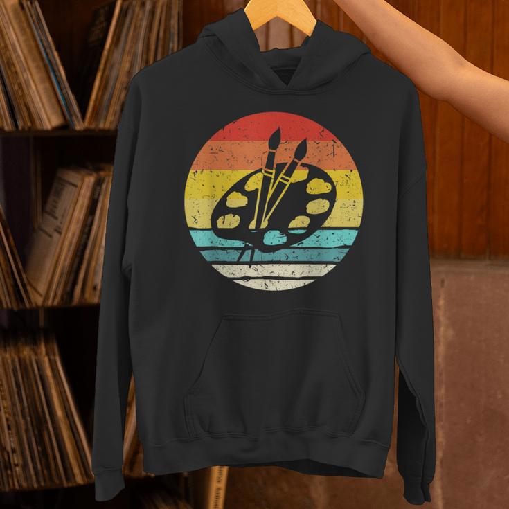 Retro Vintage Paint Palette Costume Artist Art Teacher Men Women Unisex Hoodie, gift for family, gift for coworker