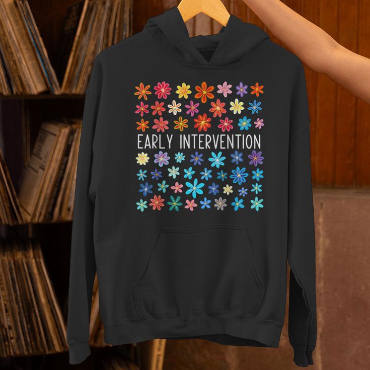 Retro Wildflower Early Intervention Teacher Interventionist Unisex Hoodie, gift for family, gift for coworker Retro Wildflower Early Intervention Teacher Interventionist Unisex Hoodie, gift for family, gift for coworker