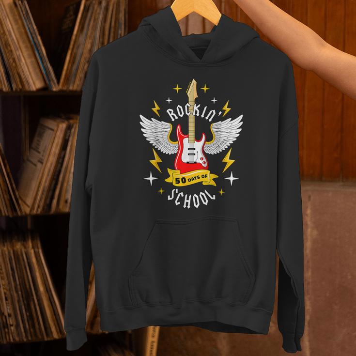 Rockin 50 Days Of School 50th Day Of School Teacher Student Men Women Girls Kids Unisex Hoodie, gift for family, gift for coworker Rockin 50 Days Of School 50th Day Of School Teacher Student Men Women Girls Kids Unisex Hoodie, gift for family, gift for coworker