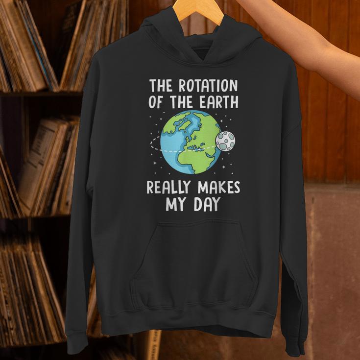 Rotation Of The Earth Makes My Day Science Teacher Earth Day Unisex Hoodie, Science Teacher Hoodies, gift for family, gift for coworker