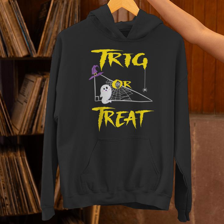 School Math Teacher Halloween 2022 Trig Or Treat Shirt Unisex Hoodie, gift for family, gift for coworker