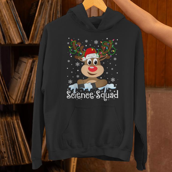 Science Teacher Squad Reindeer Christmas Teacher Xmas Lights For Men Women Unisex Hoodie, Science Teacher Hoodies, gift for family, gift for coworker