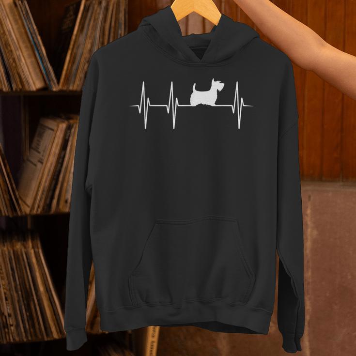 Scottish Terrier Dog Heartbeat Scottie Dog Lover T-Shirt Unisex Hoodie, gift for family, gift for coworker