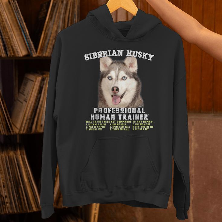 Siberian Husky Professional Human Trainer Unisex Hoodie, gift for family, gift for coworker