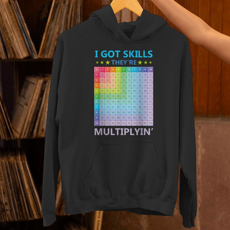 I Got Skills They'Re Multiplying Math Teacher Students Unisex Hoodie, gift for family, gift for coworker I Got Skills They'Re Multiplying Math Teacher Students Unisex Hoodie, gift for family, gift for coworker