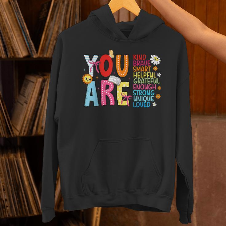 You Are Smart Brave Strong Kind Loved Motivation Teacher Kid Unisex Hoodie, gift for family, gift for coworker You Are Smart Brave Strong Kind Loved Motivation Teacher Kid Unisex Hoodie, gift for family, gift for coworker