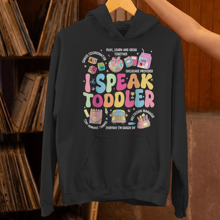 I Speak Toddler Back To School Teacher Unisex Hoodie, gift for family, gift for coworker I Speak Toddler Back To School Teacher Unisex Hoodie, gift for family, gift for coworker