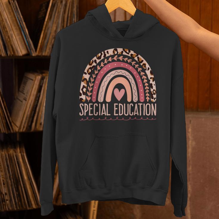 Special Education Shirt Teacher SPED Leopard Boho Rainbow Unisex Hoodie, gift for family, gift for coworker Special Education Shirt Teacher SPED Leopard Boho Rainbow Unisex Hoodie, gift for family, gift for coworker