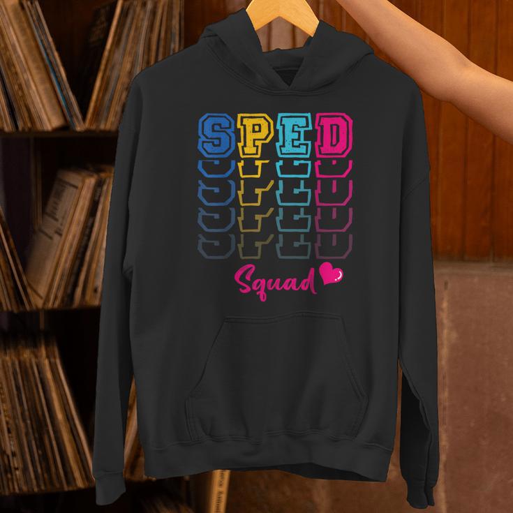 SPED Squad Proud Special Education Para Teacher Colorful Unisex Hoodie, gift for family, gift for coworker SPED Squad Proud Special Education Para Teacher Colorful Unisex Hoodie, gift for family, gift for coworker