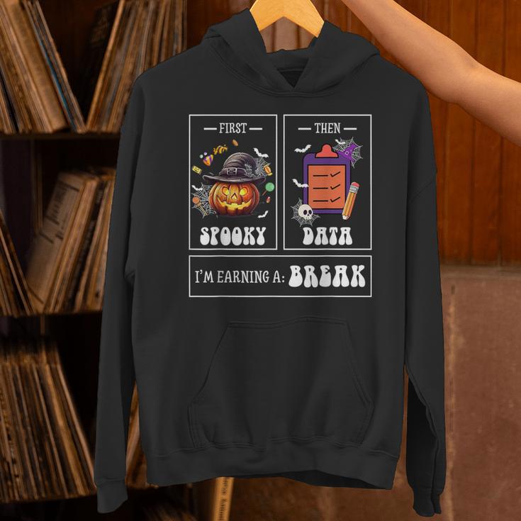 Sped Teacher Halloween First Spooky Then Data Sped Ed Team Unisex Hoodie, gift for family, gift for coworker Sped Teacher Halloween First Spooky Then Data Sped Ed Team Unisex Hoodie, gift for family, gift for coworker