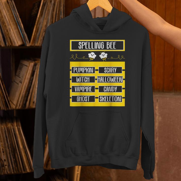 Spelling Bee Halloween Teachers Bee Spelling Competition Unisex Hoodie, gift for family, gift for coworker