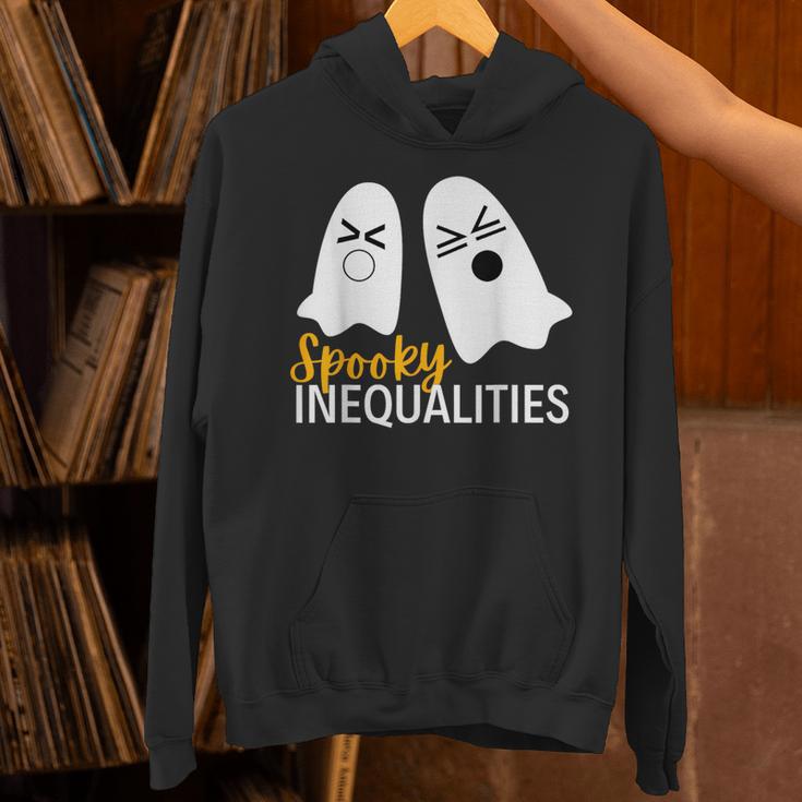 Spooky Ghost Inequalities Halloween Math Teacher Unisex Hoodie, gift for family, gift for coworker Spooky Ghost Inequalities Halloween Math Teacher Unisex Hoodie, gift for family, gift for coworker