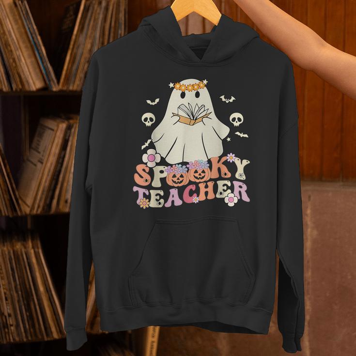 Spooky Teacher Groovy Retro Ghost Teacher Halloween 2023 For Men Women Kids Unisex Hoodie, Groovy Teacher Hoodies, gift for family, gift for coworker Spooky Teacher Groovy Retro Ghost Teacher Halloween 2023 For Men Women Kids Unisex Hoodie, Groovy Teacher Hoodies, gift for family, gift for coworker