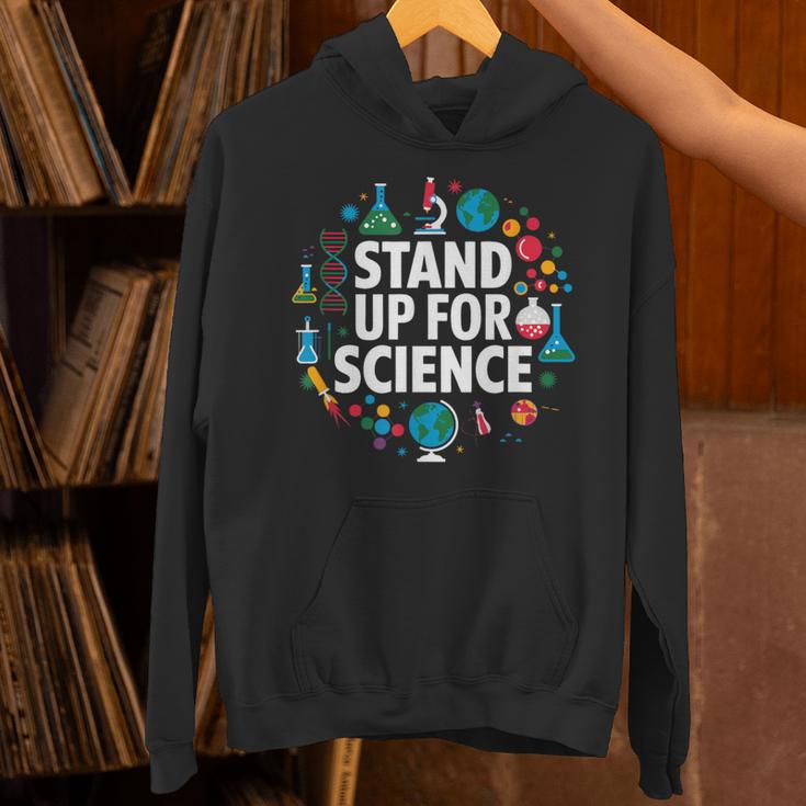 Stand Up For Science STEM Advocacy Pro Scientific Teacher Unisex Hoodie, Science Teacher Hoodies, gift for family, gift for coworker