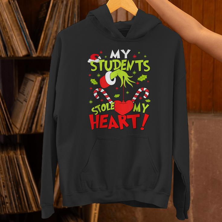 My Students Stole My Heart Teacher Holiday Merry Christmas Unisex Hoodie, gift for family, gift for coworker My Students Stole My Heart Teacher Holiday Merry Christmas Unisex Hoodie, gift for family, gift for coworker