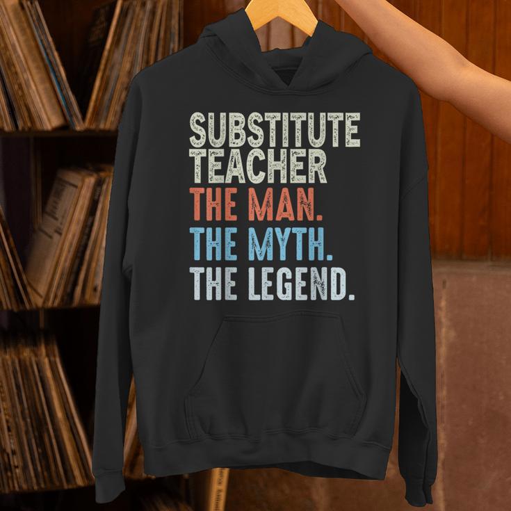 Substitute Teacher Man The Myth The Legend Appreciation Day Unisex Hoodie, gift for family, gift for coworker Substitute Teacher Man The Myth The Legend Appreciation Day Unisex Hoodie, gift for family, gift for coworker