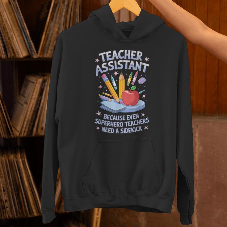 Superhero Sidekick Teaching Teach School Teacher Assistant Unisex Hoodie, gift for family, gift for coworker