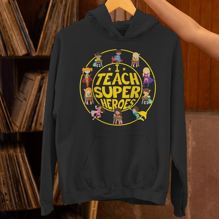 Superhero Teacher I Teach Super Heroes Unisex Hoodie, Super Teacher Hoodies, gift for family, gift for coworker