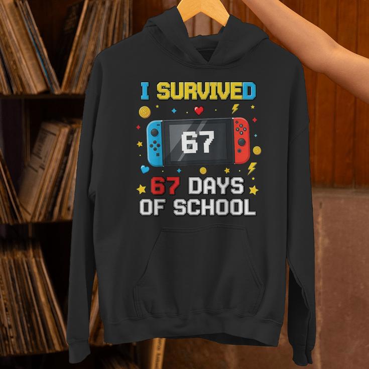 I Survived 67 Days Of School 67 Teacher Squad Matching Unisex Hoodie, gift for family, gift for coworker
