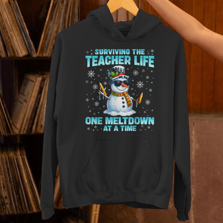 Surviving The Teacher Life Pjs Pajamas Christmas Xmas Teache Unisex Hoodie, gift for family, gift for coworker Surviving The Teacher Life Pjs Pajamas Christmas Xmas Teache Unisex Hoodie, gift for family, gift for coworker